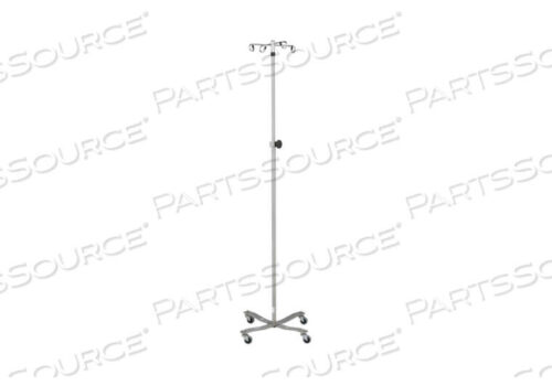 OEM#: 05714104001410SS-4 STAINLESS STEEL IV STAND WITH 4-LEG BASE, 4-HOOK, 51-3/4 - 94 HEIGHT by Blickman