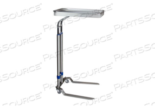 OEM#: 06688690008869SS BENJAMIN FOOT OPERATED STAINLESS STEEL MAYO STAND, 16 X 21 TRAY by Blickman