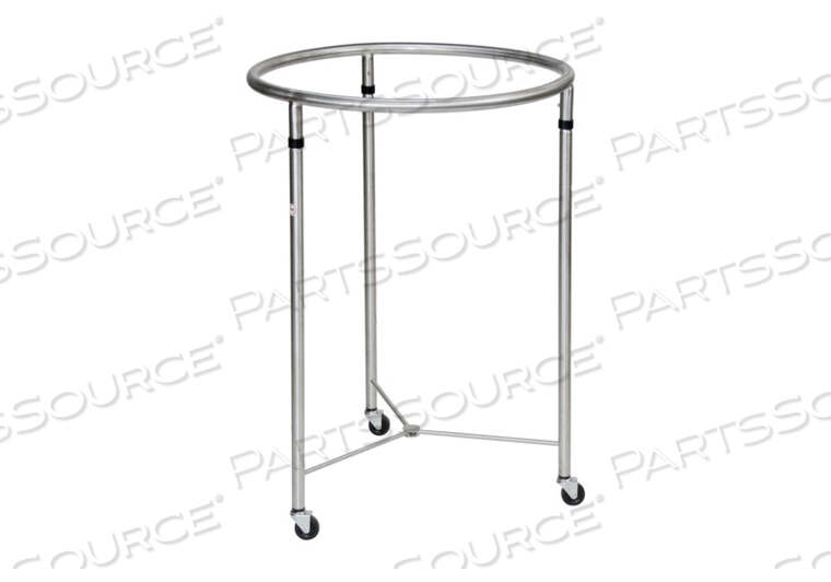 OEM#: 09620250002025 ROUND CHROME HAMPER, 25 DIAMETER X 35H by Blickman