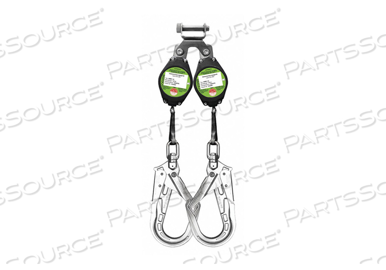 OEM#: V845526006LESRL-50602-6LE SELF-RETRACTING LIFELINE, 6L, DYNEEMA WEBBING, TWIN LEG, STEEL REBAR by SureWerx