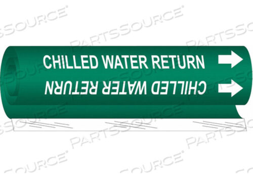 OEM#: 5647-IIPIPE MARKER CHILLED WATER RETURN GREEN by Brady Americas