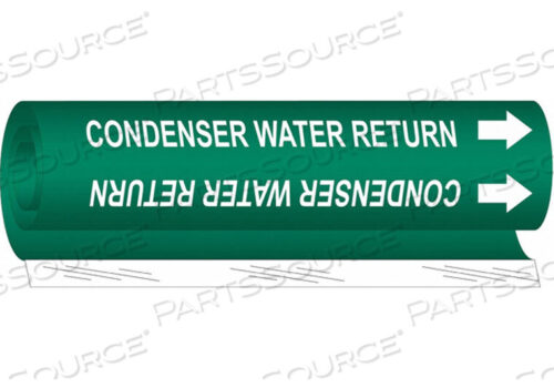 OEM#: 5665-IIPIPE MARKER CONDENSER WATER RETURN GREEN by Brady Americas