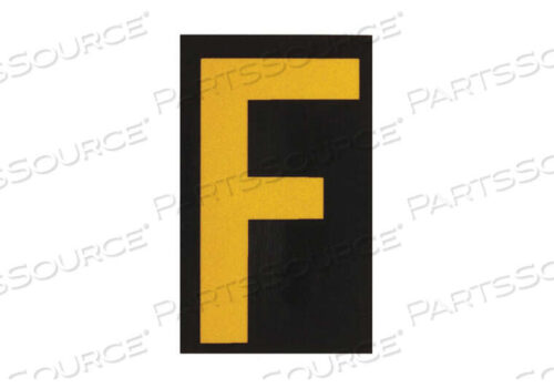 OEM#: 5000-FREFLECTIVE NUMBERS AND LETTERS F PK25 by Brady Americas