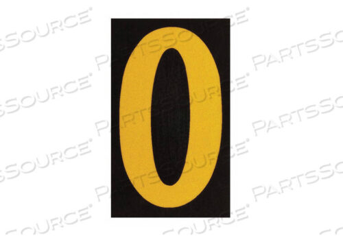 OEM#: 5890-OREFLECTIVE NUMBERS AND LETTERS O PK25 by Brady Americas