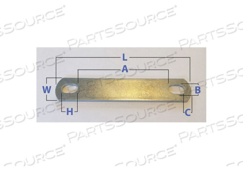 OEM#: U17257.056.0387U-BOLT PLATE 304 STAINLESS STEEL PK5 by Fabory