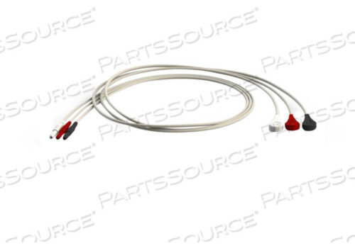 Replaces Mindray North America 0012-00-0622-01LEADWIRE SET, TPU JACKET, GRAY, SNAP, 3 LEADS, MEETS AAMI ANSI EC53, ISO 10993-1, ISO 10993-5, ISO 10993-10