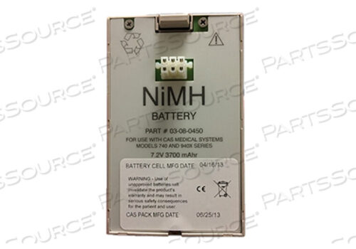 Replaces CASMED - CAS Medical System, Inc. 03-08-04507.2V 4AH NIMH BATTERY