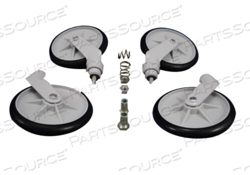KIT TO REPLACE 4 STANDARD CASTER ASSEMBLIES WITH HARDWARE
