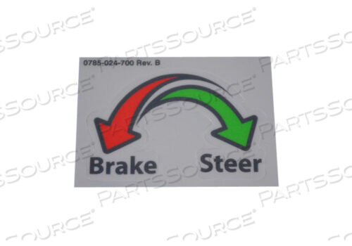 BRAKE/STEER HEAD END LABEL