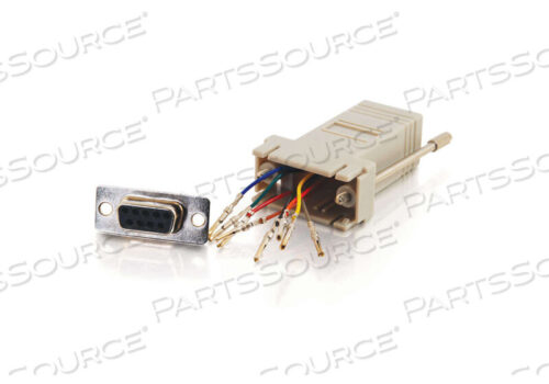 OEM#: 02941MODULAR ADAPTER, RJ45 FEMALE X 9 PIN DB-9 FEMALE, GRAY, MEETS ROHS, 3.15 IN X 1.45 IN X 7.8 IN by Legrand AV (C2G)