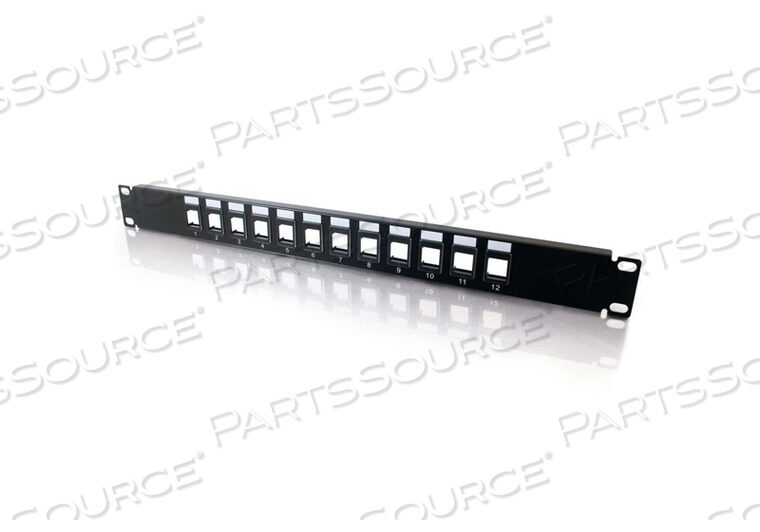 OEM#: 03857BLANK KEYSTONE PATCHPANEL 12-PORT by Legrand AV (C2G)