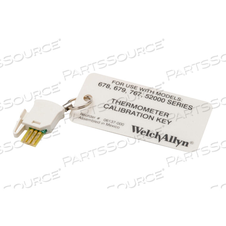 OEM#: 06137-000TEMPERATURE CALIBRATION KEY by Welch Allyn Inc.
