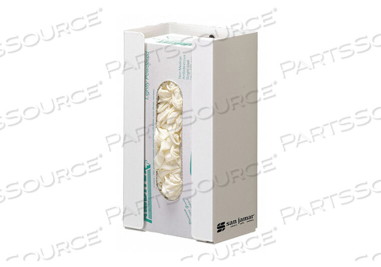 OEM#: G0802DISPOSABLE GLOVE DISPENSER - 1 BOX CAPACITY - WHIT by San Jamar