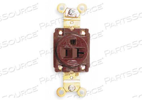 OEM#: HBL5361RECEPTACLE, SINGLE, INDUSTRIAL, 5-20R, 125V, 20A, BROWN by Hubbell Incorporated, Wiring Device-Kellums
