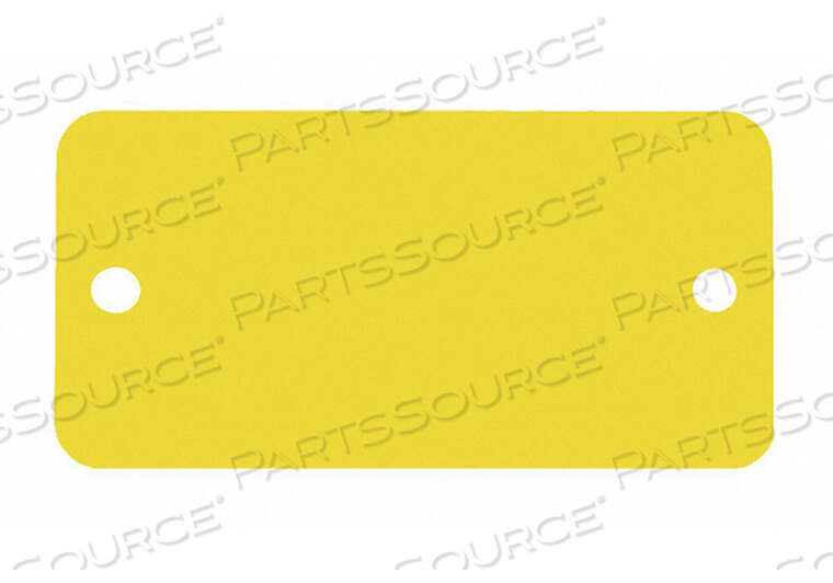 OEM#: 43093BLANK TAG RECTANGLE YELLOW PK5 by C.H. Hanson