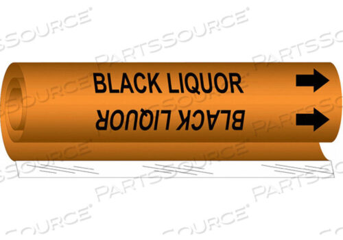 OEM#: 5798-IPIPE MARKER BLACK LIQUOR by Brady Americas