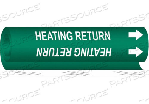 OEM#: 5823-IIPIPE MARKER HEATING RETURN by Brady Americas