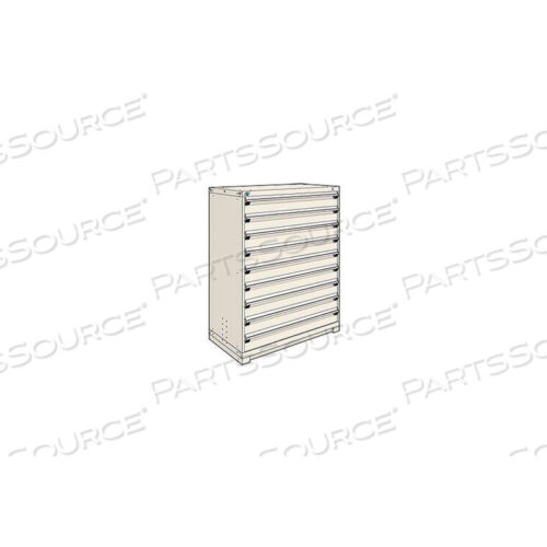 OEM#: R5PHE-5820KD-41MODULAR STORAGE DRAWER CABINET 48X24X60, 9 DRAWERS (1 SIZE) W/O DIVIDER, W/LOCK, BEIGE by Rousseau Metal Inc.