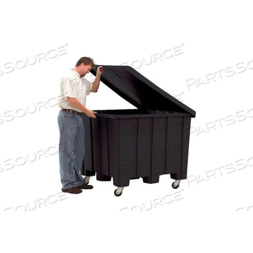 OEM#: 02-307255PLASTIC GAYLORD PALLET CONTAINER W/LID, CASTERS 02-307220 - 50X50X36-1/2, NATURAL by Rotational Molding, Inc.