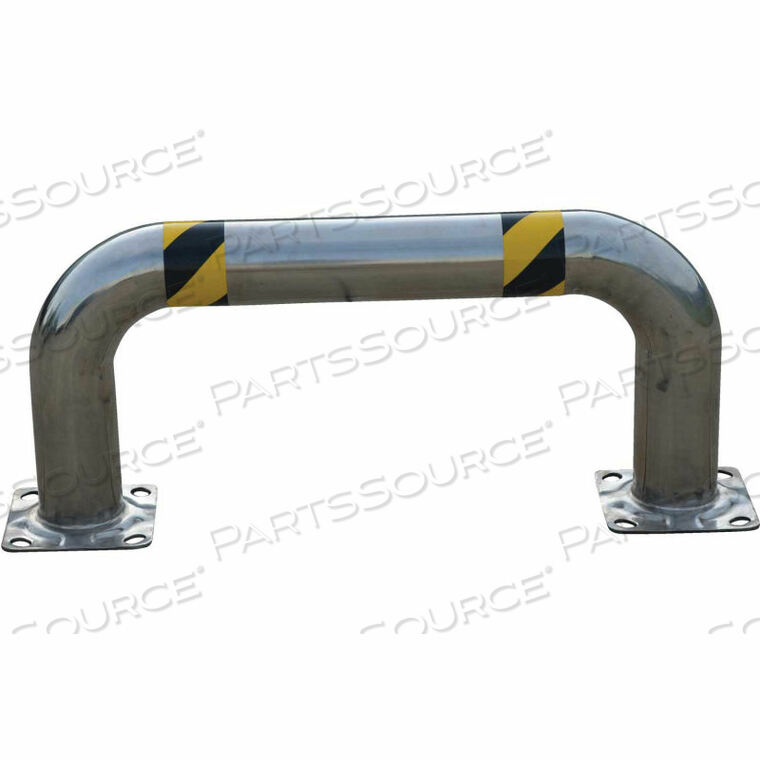 OEM#: LPRO-SS-36-16-4STAINLESS STEEL LOW PROFILE RACK GUARD 36 L X 16 H X 4-1/2 DIA by Vestil Manufacturing Corp.