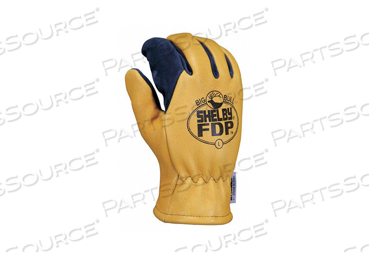 OEM#: 5280GH7219 FIREFIGHTERS GLOVES 2XL BL/GLD PR by Shelby