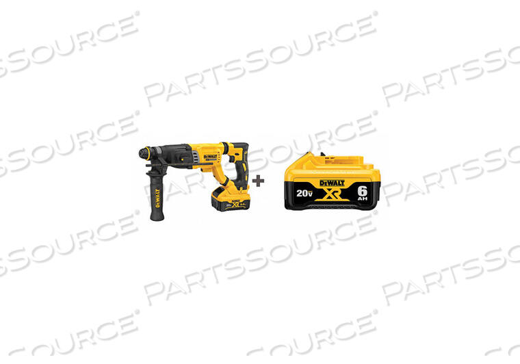 OEM#: DCH263R2/DCB206CORDLESS ROTARY HAMMER BATTERY INCLUDED by DeWalt