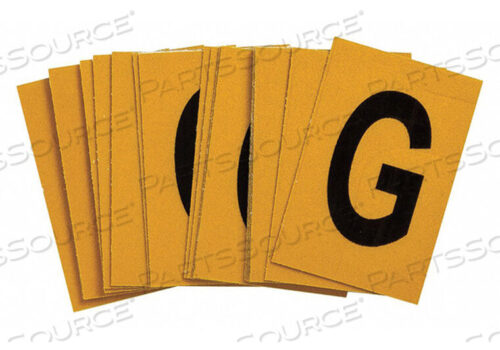 OEM#: 5920-GLETTER LABEL G 1-1/2IN.HX1IN.W PK25 by Brady Americas
