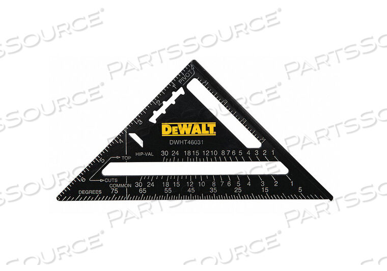 OEM#: DWHT46031SQUARE ALUM BLACK 7 IN GRADUATIONS 8THS by DeWalt