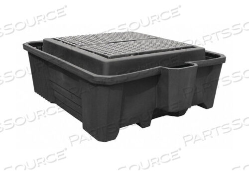 OEM#: 5469-BD-DBLACK DIAMOND IBC CONTAINMENT PALLET WITH DRAIN - 3000 LB. CAP. by Enpac