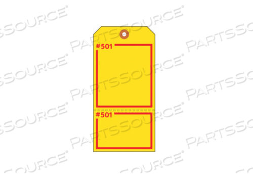 OEM#: Y625751BLANK TAG 5-3/4 X 2-7/8 IN YEL PK100 by Electromark