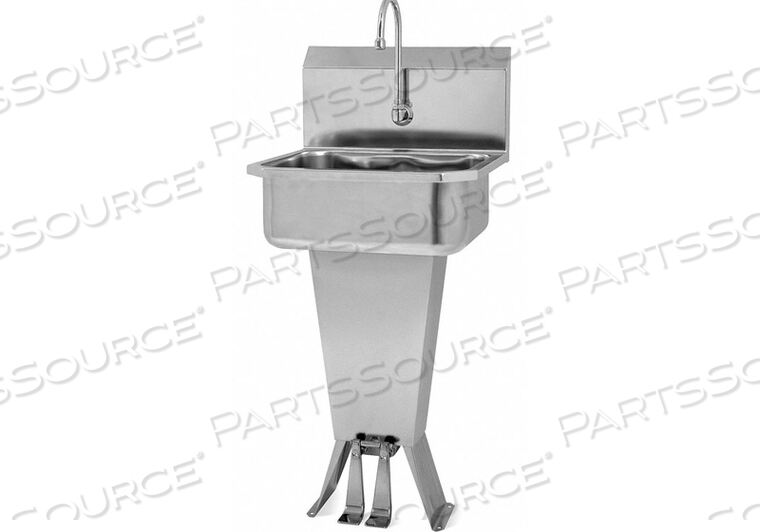 OEM#: 501LHAND SINK WITH FAUCET 19 IN L 18 IN W by Sani-Lav