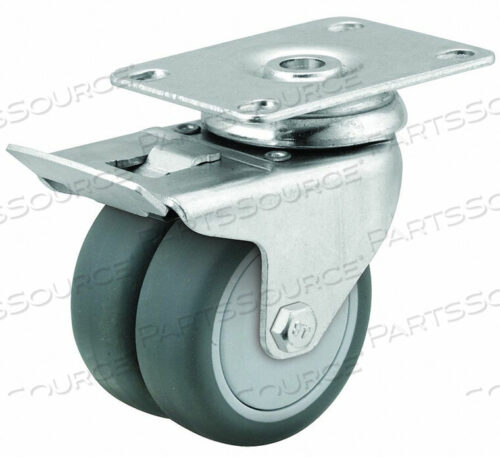 OEM#: DW02GRP100TLTP11QUIET-ROLL MEDICAL PLATE CASTER SWIVEL by Albion