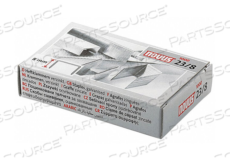 OEM#: 040-0038NOVUS PREMIUM OFFICE STAPLES - 24 GAUGE - 8MM LENGTH by Dahle North America