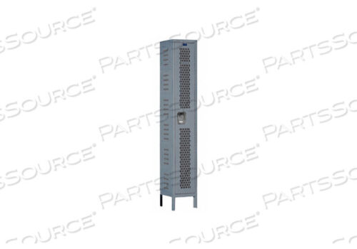OEM#: U1818-1HV-A-HGSINGLE TIER 1 DOOR HEAVY-DUTY VENTILATED LOCKER, 18WX21DX72H, DARK GRAY, ASSEMBLED by Hallowell