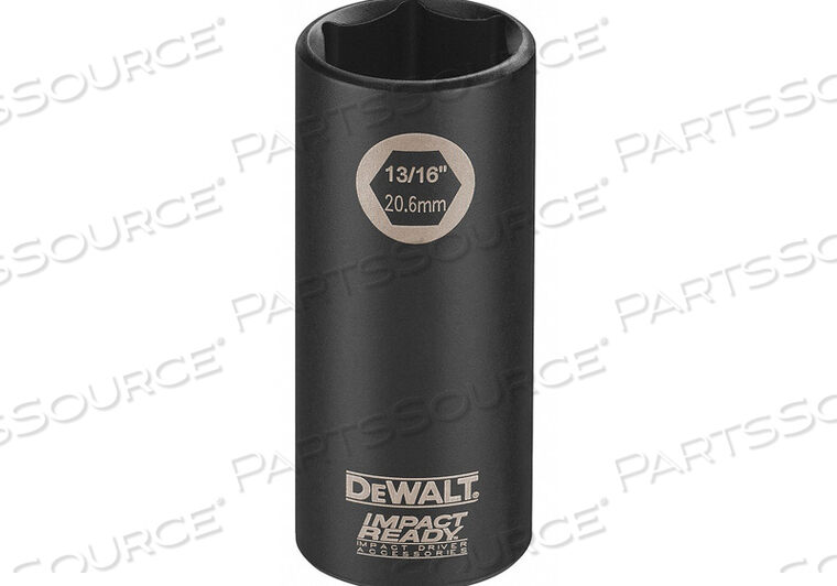 OEM#: DW22912IMPACT SOCKET 1/2 IN DR 13/16 IN 6 PT by DeWalt