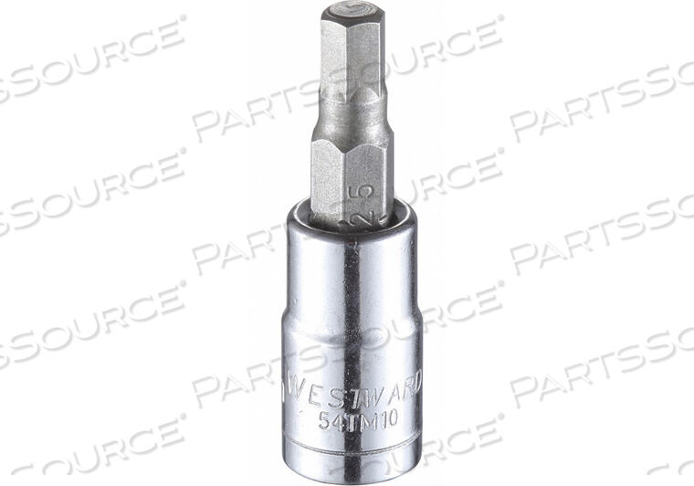 OEM#: 54TM10SOCKET BIT HEX METRIC 5MM TIP 1-1/2 L by Westward