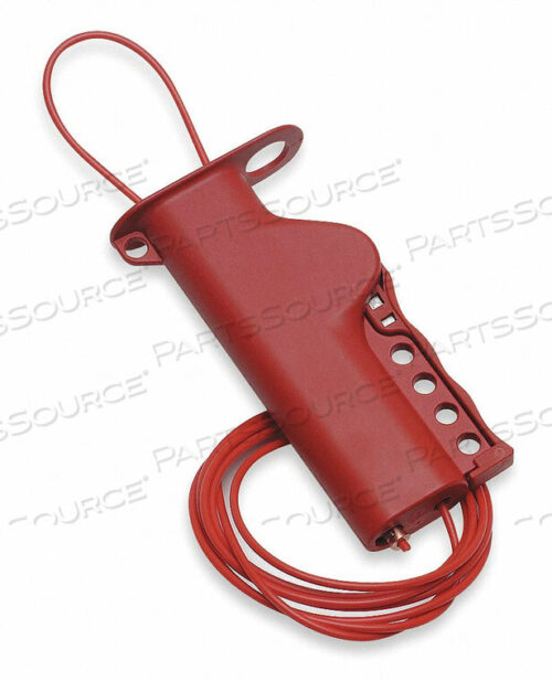 OEM#: 50943ALL PURPOSE LOCKOUT WITH 8 L SHEATHED METAL CABLE, FIBERGLASS REINFORCED POLY by Brady Americas