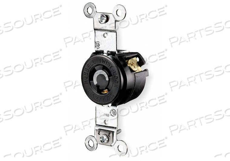 OEM#: HBL4760SINGLE LOCKING, 15A, 277V, 2P, 3W by Hubbell Incorporated, Wiring Device-Kellums