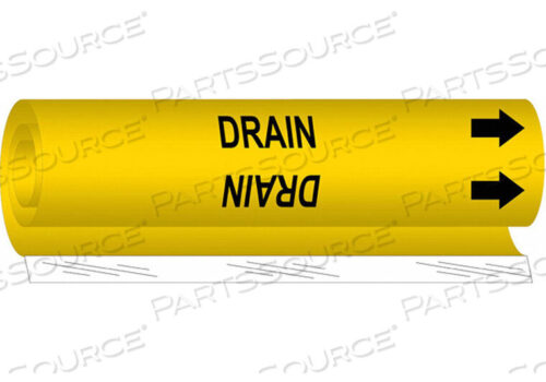 OEM#: 5679-IIPIPE MARKER DRAIN YEL 2-1/2 TO 7-7/8 IN by Brady Americas