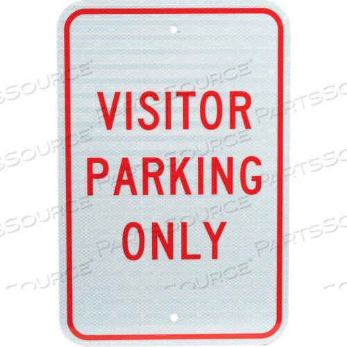 OEM#: TM7JALUMINUM SIGN - VISITOR PARKING ONLY - .08 THICK by National Marker Company