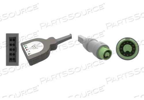 Replaces Mindray North America 0012-00-1119-01ECG CABLE, 5-LEAD DETACHABLE TWIN-PIN LEADWIRES, 084A