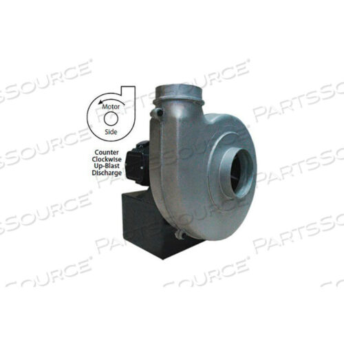 OEM#: HADP12-5-T-TE-CCWUBALUMINUM BLOWER, 5 HP, 3 PH, TEFC, CCW, UPBLAST by Americraft Manufacturing Co., Inc