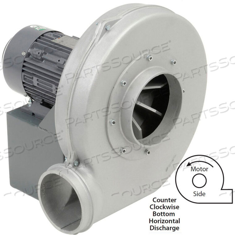 OEM#: HADP9-3/4-T-EX-CCWBHHAZARDOUS LOCATION BLOWER, HADP9, 3/4 HP, 3 PH, EXPLOSION PROOF, CCW, BOTTOM HORIZONTAL by Americraft Manufacturing Co., Inc