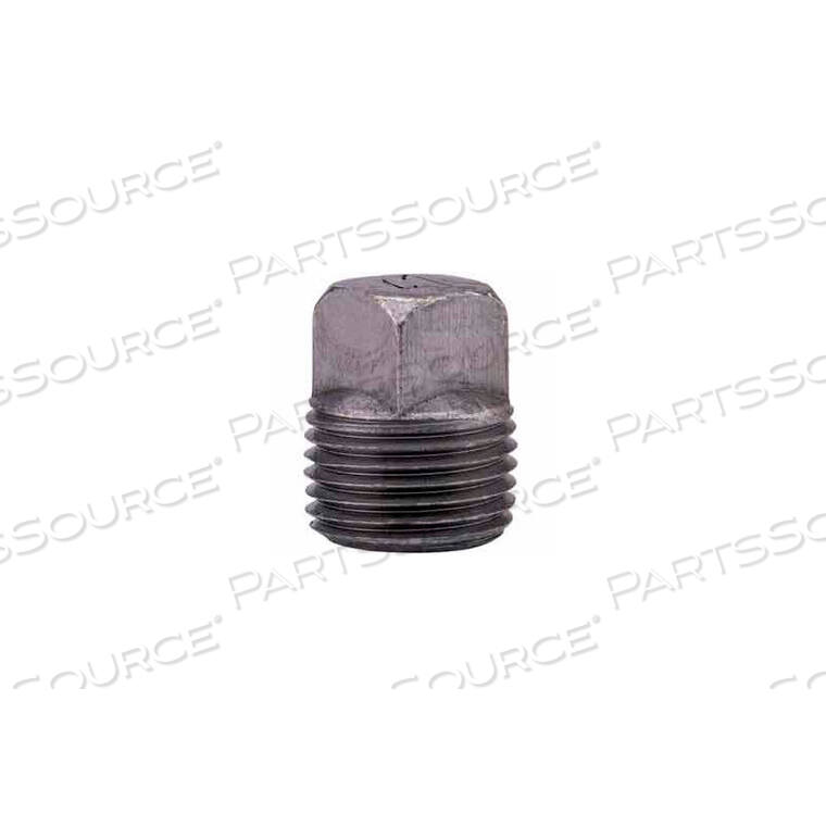 OEM#: 08189025381-1/2 IN. BLACK MALLEABLE SQUARE HEAD PLUG 150 PSI LEAD FREE by Anvil International
