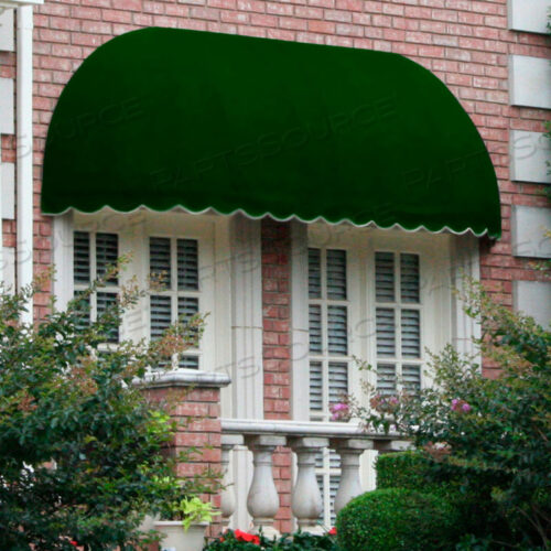 WINDOW/ENTRY AWNING 6 4-1/2W X 3D X 3 8H FOREST GREEN
