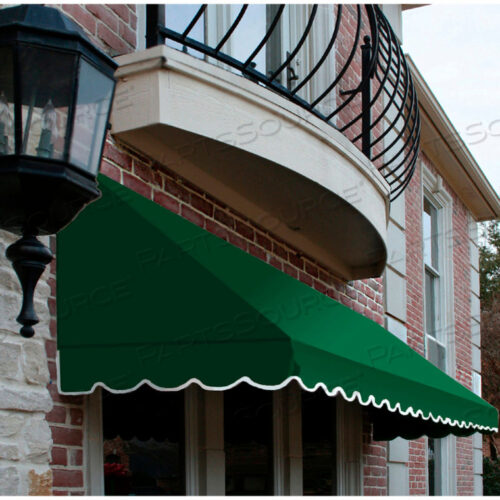 WINDOW/ENTRY AWNING 4 4-1/2 W X 2D X 3 8H FOREST GREEN