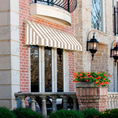 WINDOW/ENTRY AWNING 6 4-1/2 W X 2D X 3 8H LINEN/WHITE