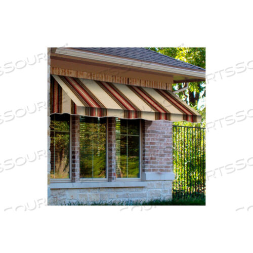WINDOW/ENTRY AWNING 6 4-1/2W X 3D X 4 8H BROWN/TERRA COTTA