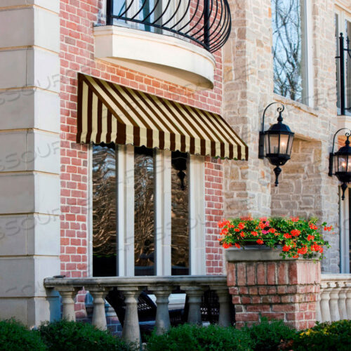 WINDOW/ENTRY AWNING 6 4 -1/2W X 4D X 4 8H BROWN/TAN