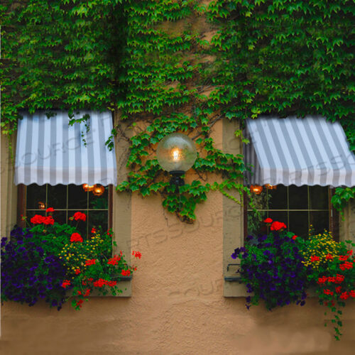 WINDOW/ENTRY AWNING 8 4 -1/2W X 4D X 4 8H GRAY/WHITE